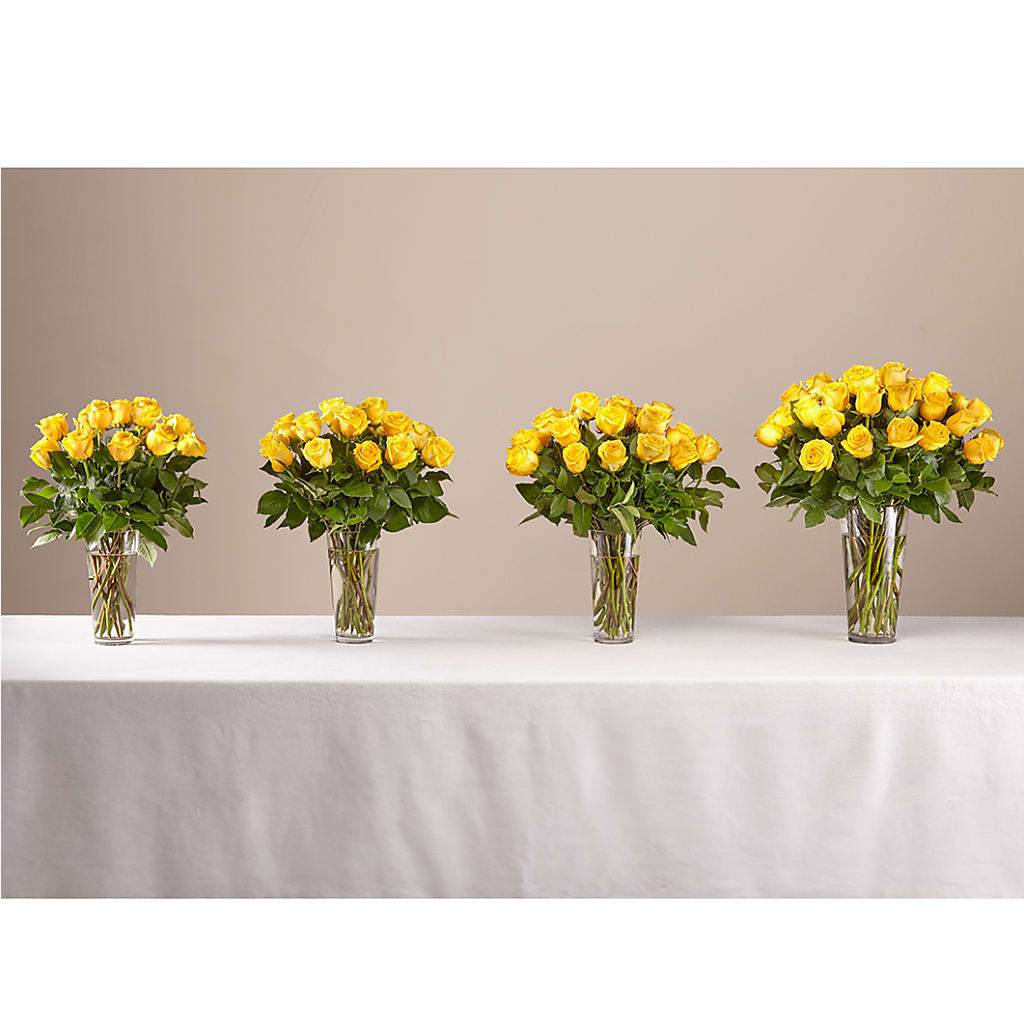 Long Stem Yellow Rose Bouquet –  The Flower Factory, Tarzana CA