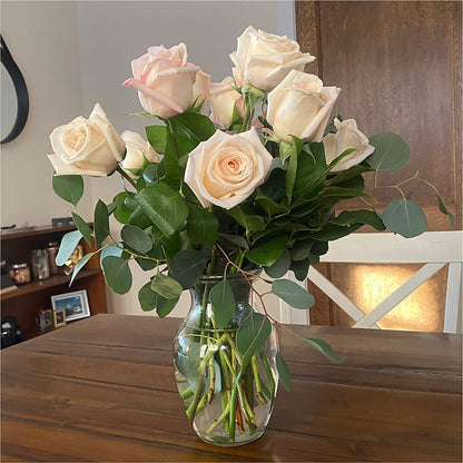 Long Stem Pink Rose Bouquet –  The Flower Factory, Tarzana CA