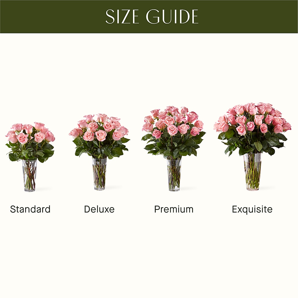 Long Stem Pink Rose Bouquet –  The Flower Factory, Tarzana CA
