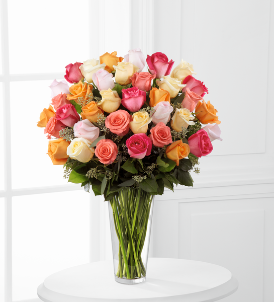 Bouquet de roses gracieuses et grandeur