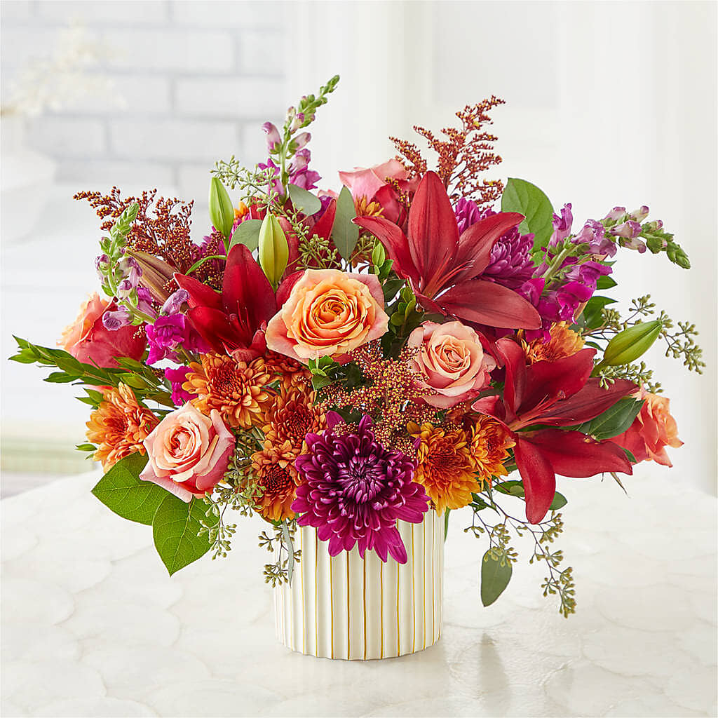 Burgundy Landscape Bouquet –  The Flower Factory, Tarzana CA