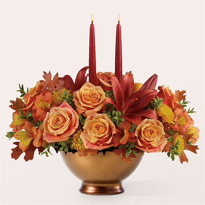 Harvest Table Centerpiece –  The Flower Factory, Tarzana CA
