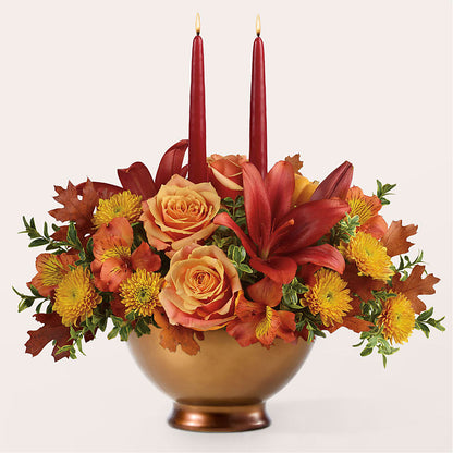 Harvest Table Centerpiece –  The Flower Factory, Tarzana CA