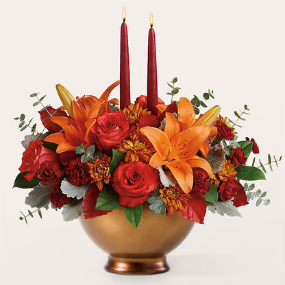 Fruits of Fall Centerpiece –  The Flower Factory, Tarzana CA