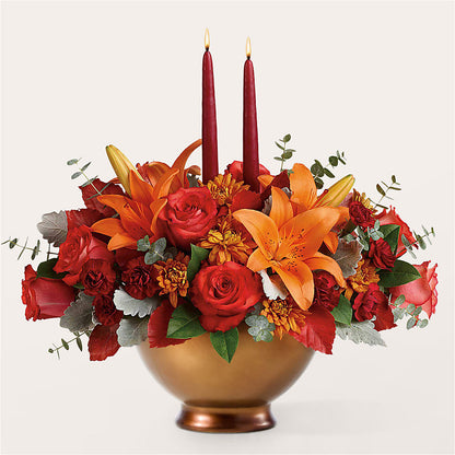 Fruits of Fall Centerpiece –  The Flower Factory, Tarzana CA