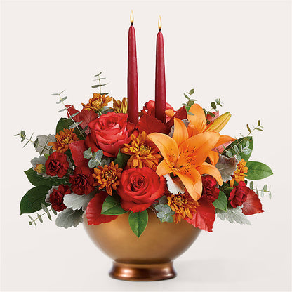 Fruits of Fall Centerpiece –  The Flower Factory, Tarzana CA