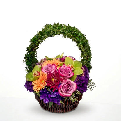 English Garden Basket –  The Flower Factory, Tarzana CA