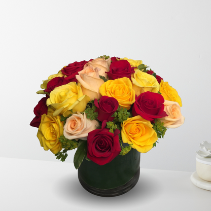 Romantic Roses Bouquet –  The Flower Factory, Tarzana CA
