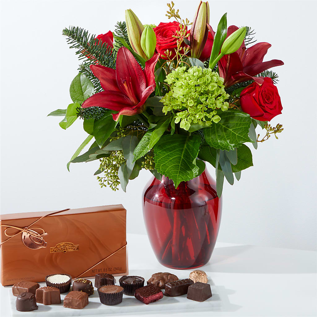 Coffret cadeau bouquet et chocolat Merry Days