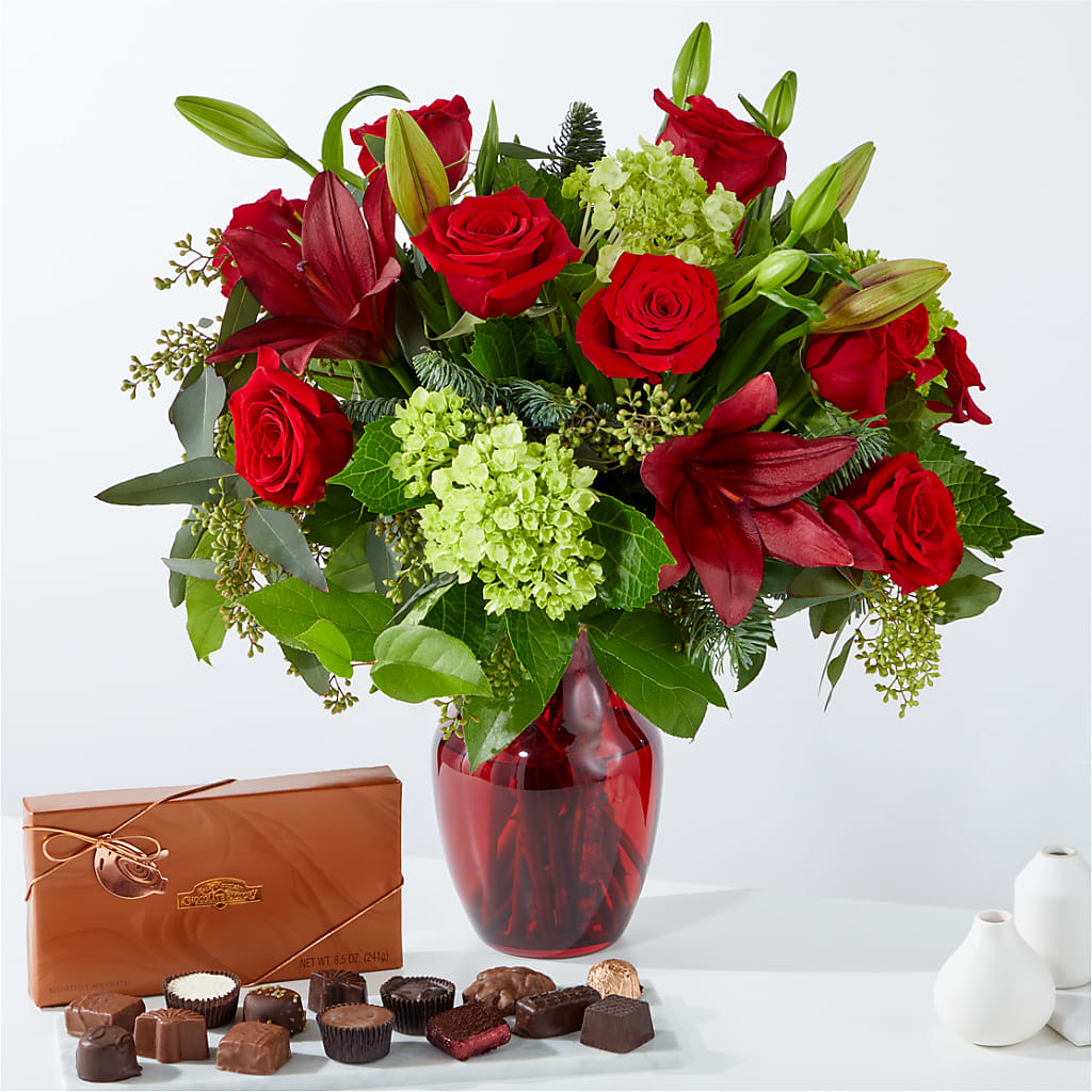 Coffret cadeau bouquet et chocolat Merry Days