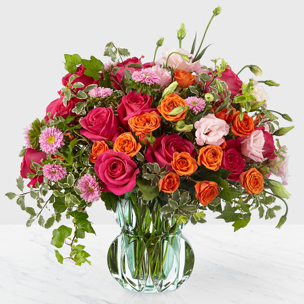 The Only The Best Luxury Bouquet – hot pink, orange, pink flower