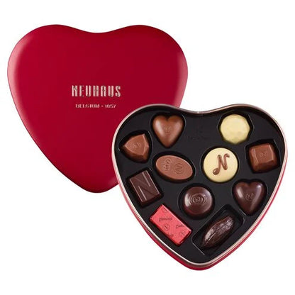 Neuhaus Red Metal Heart Tin –  The Flower Factory, Tarzana CA