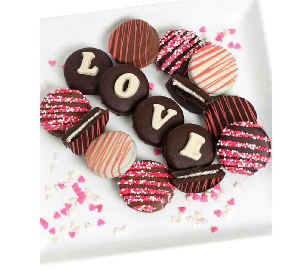 LOVE - Decorated Chocolate-Dipped OREO® Cookies Gift ORE-LOVE –  The Flower Factory, Tarzana CA