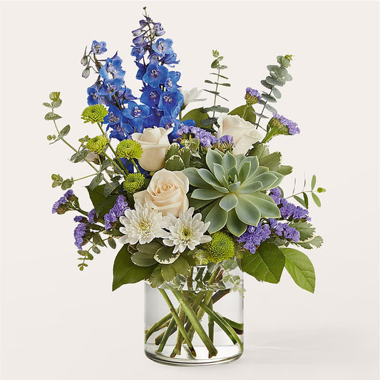 Cerulean Waves Bouquet –  The Flower Factory, Tarzana CA