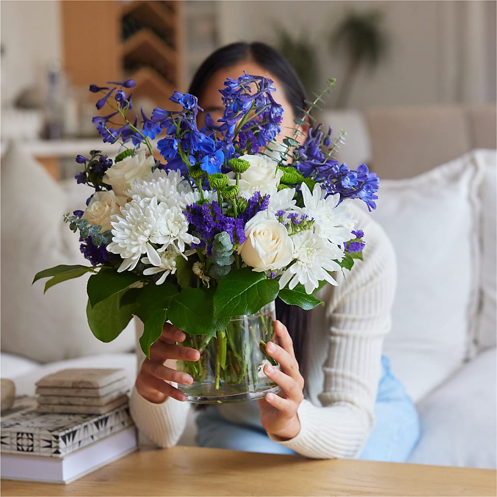 Cerulean Waves Bouquet –  The Flower Factory, Tarzana CA