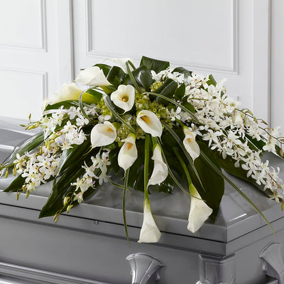 Angel Wings Casket Spray –  The Flower Factory, Tarzana CA