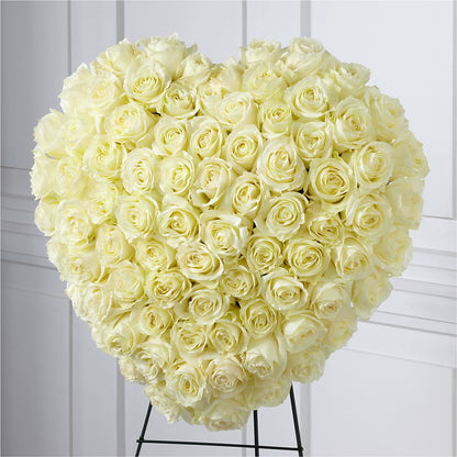 Elegant Remembrance Standing Heart –  The Flower Factory, Tarzana CA