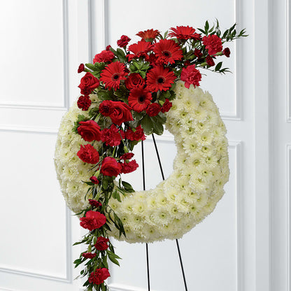 Graceful Tribute Wreath –  The Flower Factory, Tarzana CA