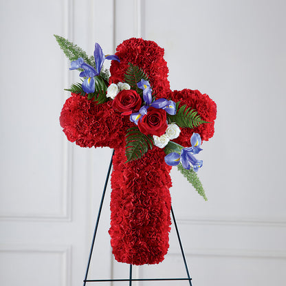 Faithful Hero Floral Cross –  The Flower Factory, Tarzana CA