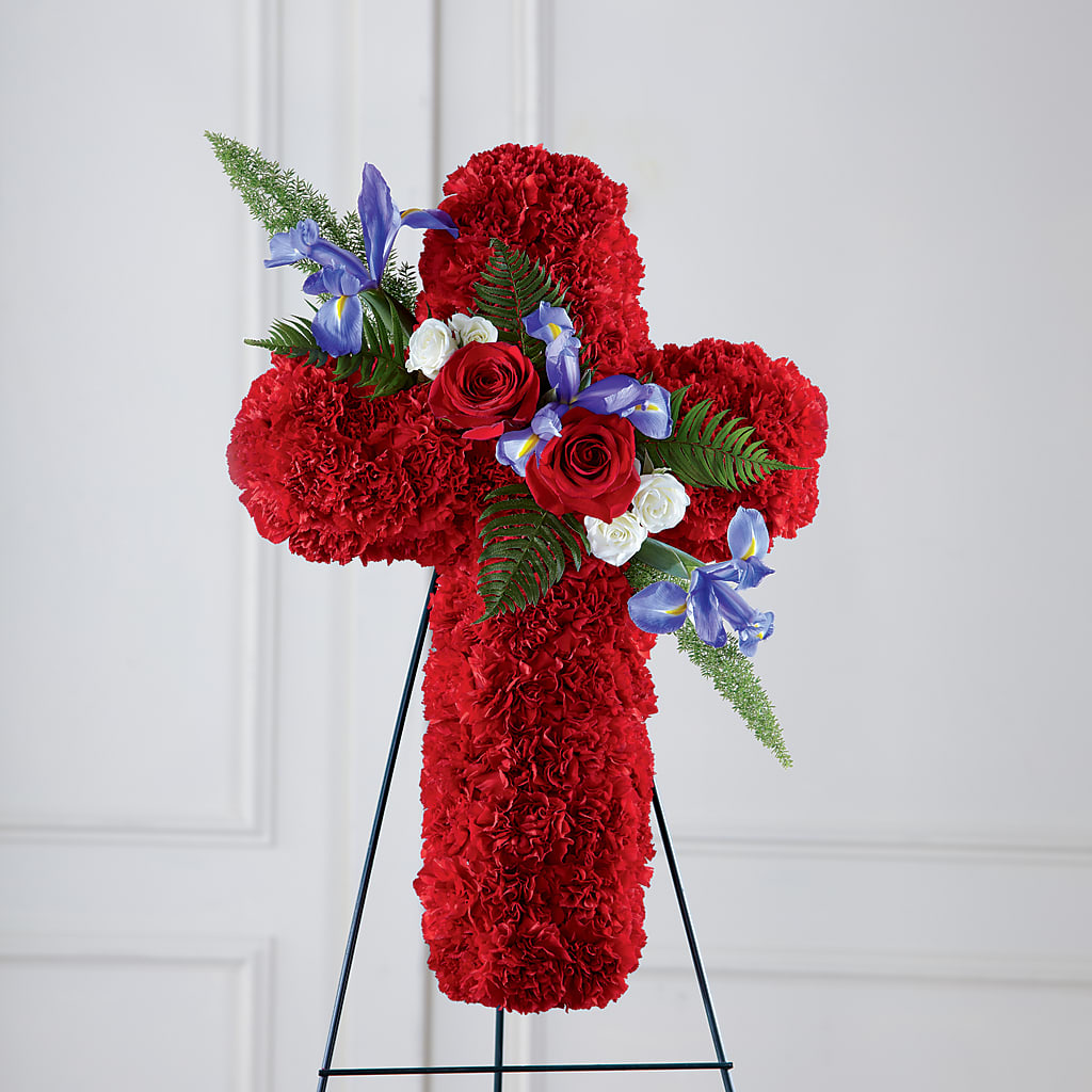 Faithful Hero Floral Cross –  The Flower Factory, Tarzana CA