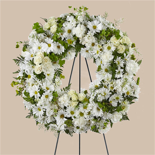 Faithful Wishes Wreath –  The Flower Factory, Tarzana CA