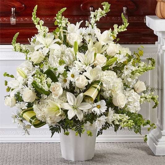 Thoughts of Tranquility Floor Basket –  The Flower Factory, Tarzana CA