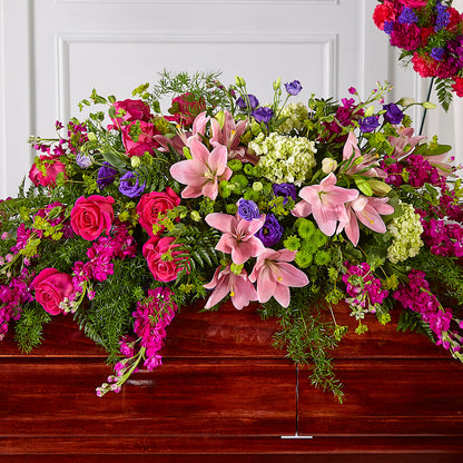 Radiant Tribute Casket Spray –  The Flower Factory, Tarzana CA