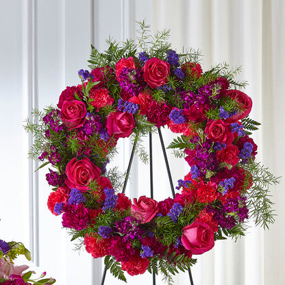 Calming Colors Wreath –  The Flower Factory, Tarzana CA
