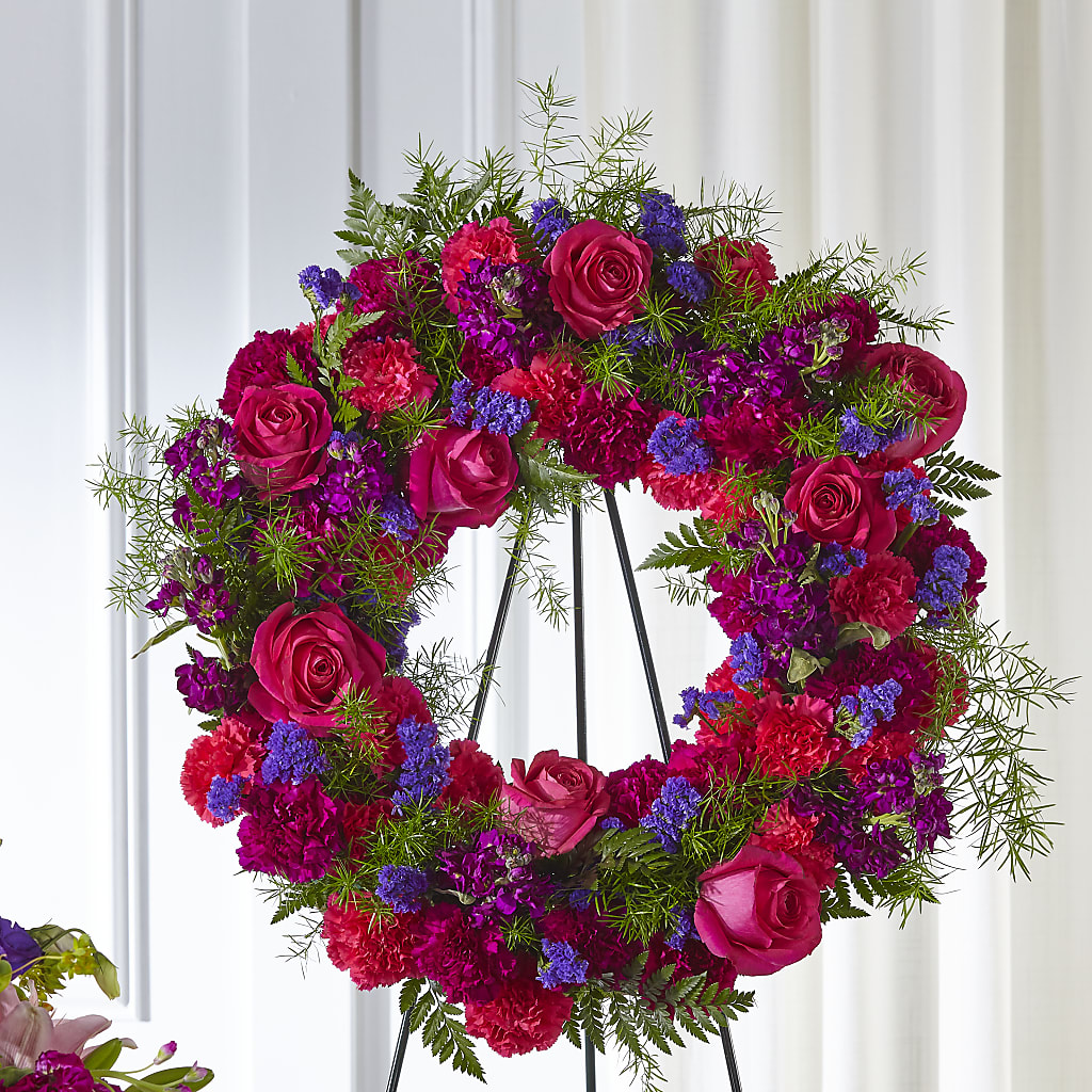 Calming Colors Wreath –  The Flower Factory, Tarzana CA