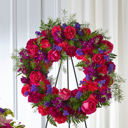 Calming Colors Wreath –  The Flower Factory, Tarzana CA