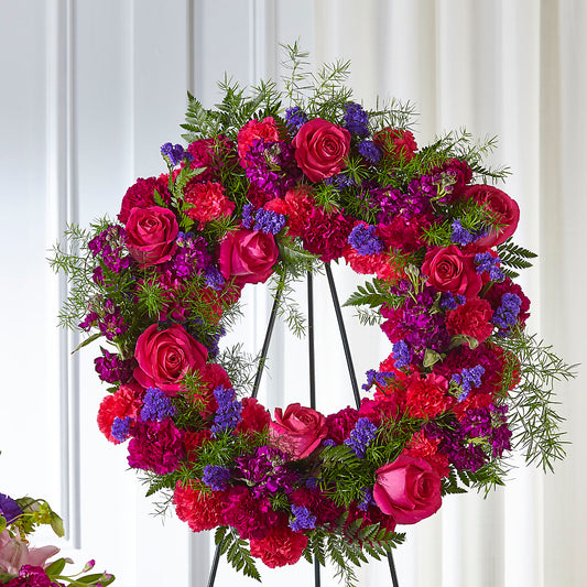 Calming Colors Wreath –  The Flower Factory, Tarzana CA