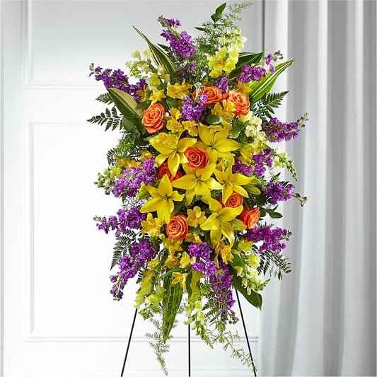 Thoughtful Prayers Standing Spray –  The Flower Factory, Tarzana CA