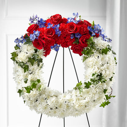 Patriotic Passion Wreath –  The Flower Factory, Tarzana CA