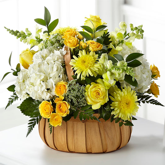 Rustic Remembrance Basket –  The Flower Factory, Tarzana CA