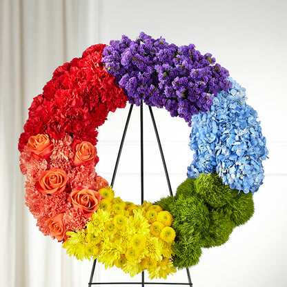 Circle of Love Wreath –  The Flower Factory, Tarzana CA