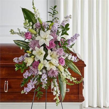 Grateful Hearts Standing Spray –  The Flower Factory, Tarzana CA