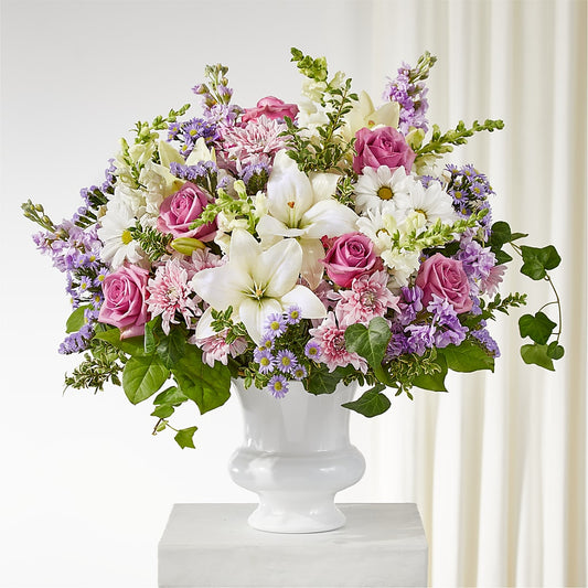 Remarkable Life Urn Arrangement –  The Flower Factory, Tarzana CA
