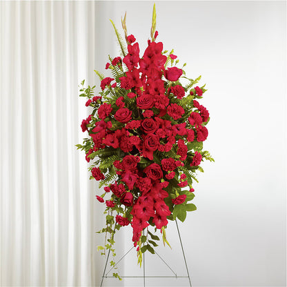 From the Heart Standing Spray –  The Flower Factory, Tarzana CA