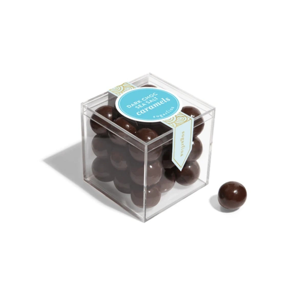 Sugarfina Dark Chocolate Sea Salt Caramels Candy Cube 3oz. –  The Flower Factory, Tarzana CA