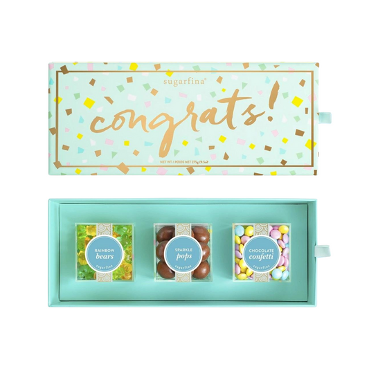 Congrats 3-Piece Candy Bento Box