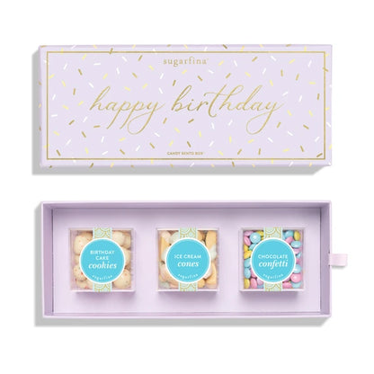 Happy Birthday 3-Piece Candy Bento Box –  The Flower Factory, Tarzana CA