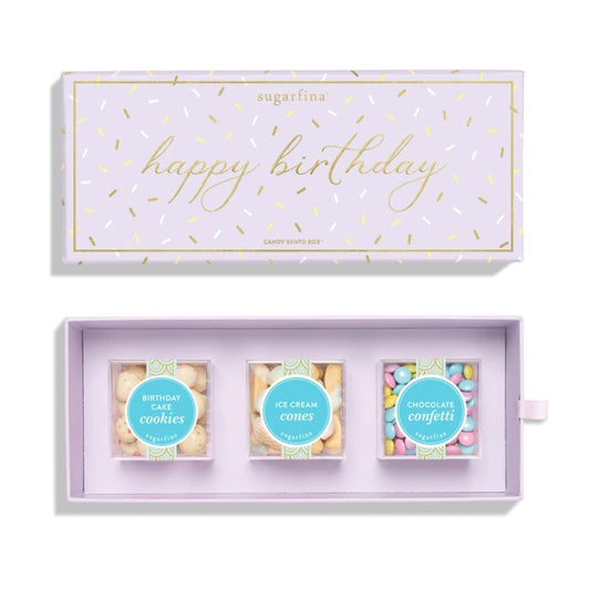 Happy Birthday 3-Piece Candy Bento Box –  The Flower Factory, Tarzana CA