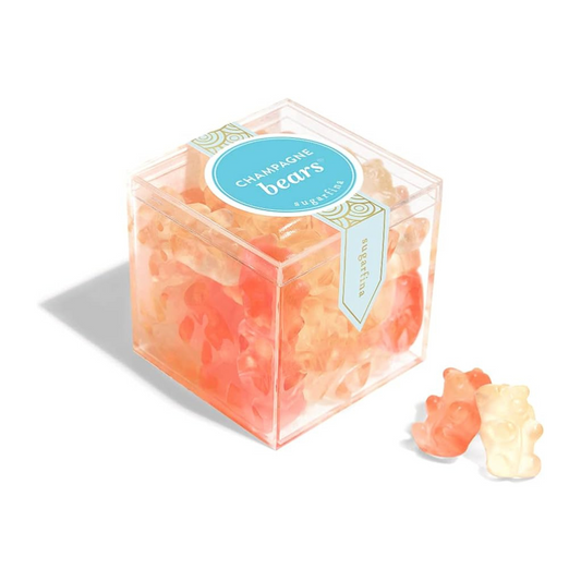 Cube de bonbons oursons au champagne