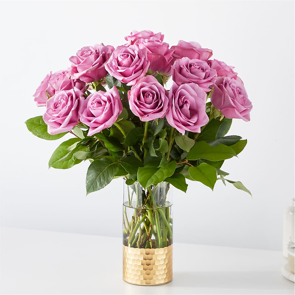 Bouquet de roses lavande Admirateur secret