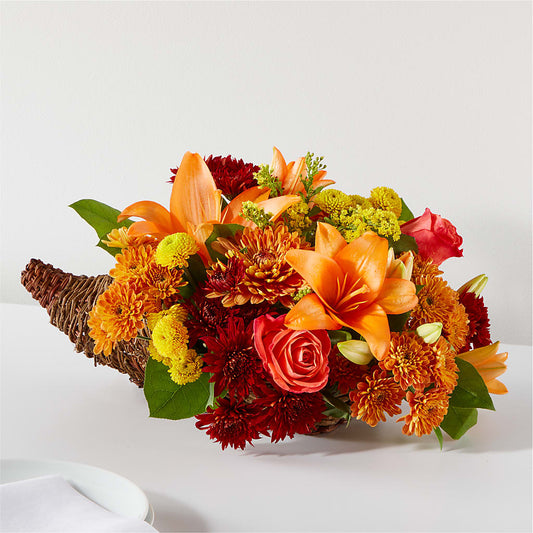 Bouquet of Blessings Cornucopia –  The Flower Factory, Tarzana CA