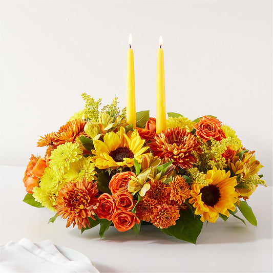 Autumn Harmony Centerpiece –  The Flower Factory, Tarzana CA