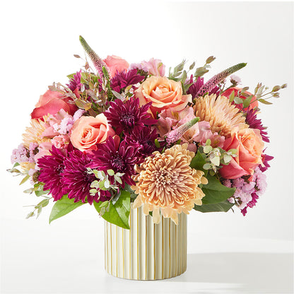 Berry Cobbler Bouquet with Ivory Vase –  The Flower Factory, Tarzana CA