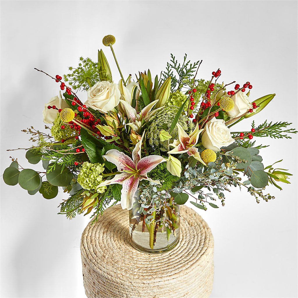 Berry & Bright Bouquet –  The Flower Factory, Tarzana CA