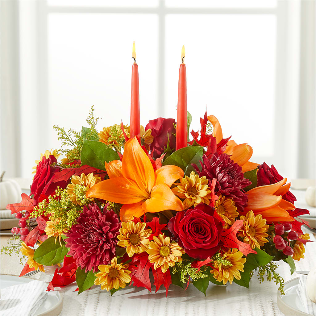 Autumn's Embrace Centerpiece –  The Flower Factory, Tarzana CA