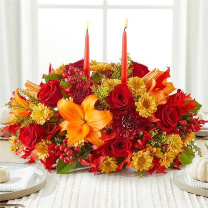 Autumn's Embrace Centerpiece –  The Flower Factory, Tarzana CA